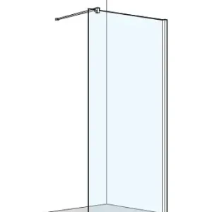 Acheter Direct Cloison latérale à pose libre Koralle S400 Plus Couleur d‘argent Verre clair Plus